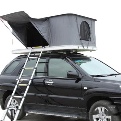 China Diagonal Tying Type Camping Durable Car Shell Roof Top Tent 4x4 Car Side Tent 3-5 Person Portable Canvas Hard SUV for sale