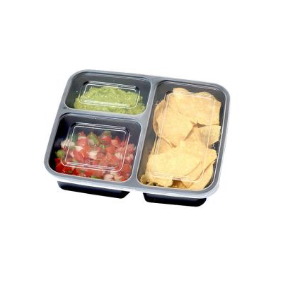 China Stocked High Quality Corgi Part Plates Platos Desechables Negros Bowl Plastik Set With Box for sale