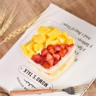 China Factory direct supply plastic box lid cake food near me dessert glass containers with lids for sale