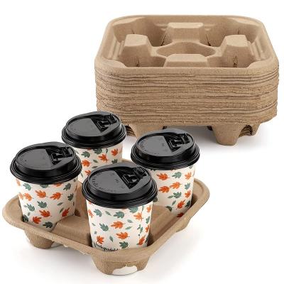 China Stored Disposable Degradable Hot And Cold Coffee Cup Holder Suitable For Packaging, Catering for sale