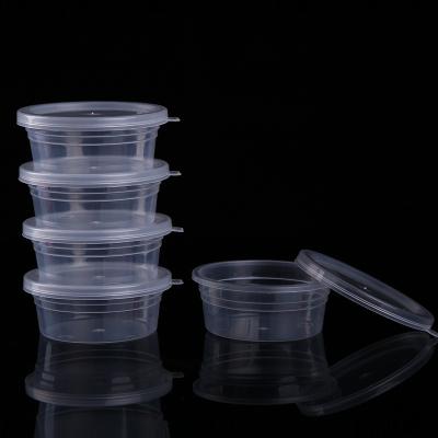 China Disposable Plastic Takeout Stored Sauce Cup Container Food Storage Box With Lid, Paint Oil Box DIY Sample for sale