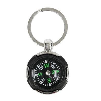 China Pointing Guide Compass Outdoor Multifunctional Portable Camping Key Chain For Gift for sale