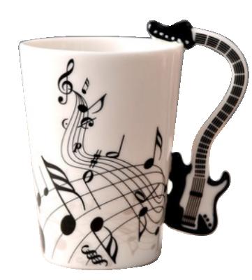 China CREATIVE Creative Music Themed Mug with Electric Guitar Handle for sale