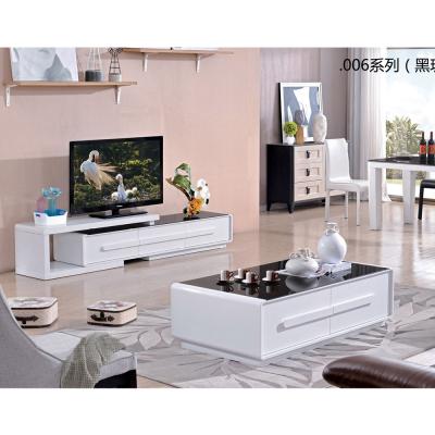 중국 Expandable Modern Home Tea Table Set Modern Wood Living Room Furniture TV Cabinet 판매용