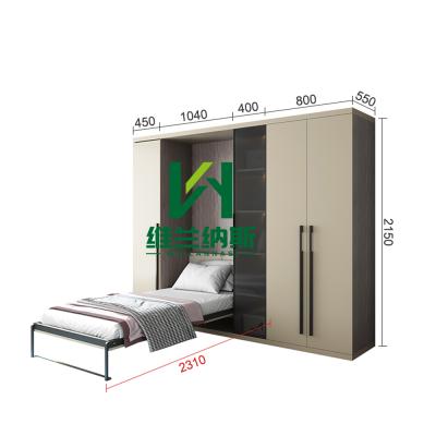 중국 Modern Custom Functional Metal Folding Furniture Queen Size Queen Size Murphy Hidden Double Bed 판매용