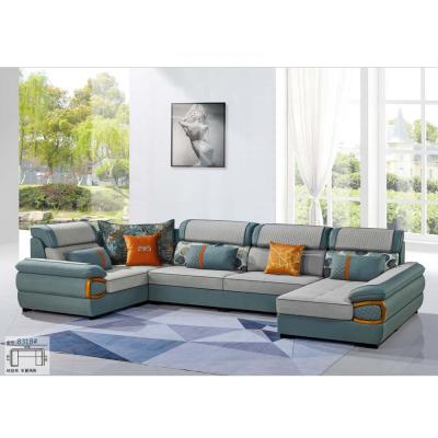 China New Small Adjustable Simple Modern Triple Apartment Combination Living Room (Others) Fabric Sofa Set Economical Rental Furniture for sale