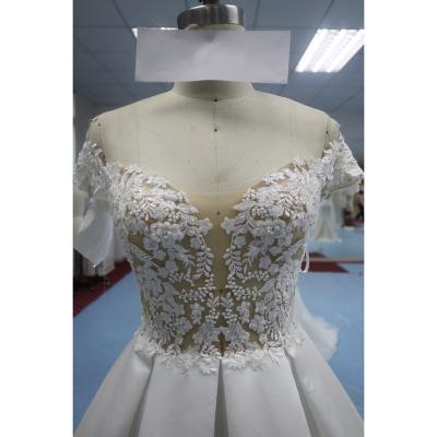 China Breathable Lace Bridal Gown Custom Made Female Sexy Sleeveless Wedding Dress Wedding Dress for sale