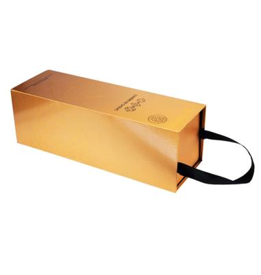 China Flip Lid Recyclable Gift Box With Ribbon Closure Can Be Wholesale Customized Cardboard High Quality Gift Box for sale