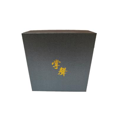 China Recyclable Custom Luxury Gilding Universal Logo Packaging Box Cardboard Gift Box Crate Packaging With EVA Insert for sale