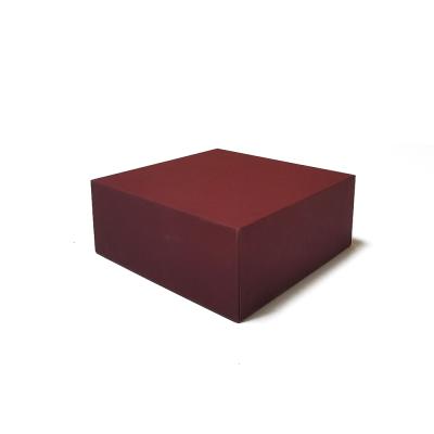 China Recyclable Eco Friendly Flat Pack Jewelry Rigid Paper Gift Boxes With Pearl Wool Foam Insert for sale