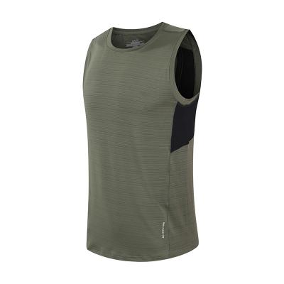 China Wholesale QUICK DRY Mens Sports Tank Tops Custom Fitness Vest Mens Black Muscle Tank Top for sale