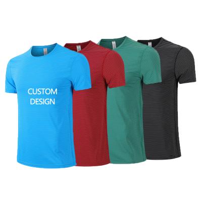 China Variety of Options Anti-Wrinkle Shaping Plain Quick-Dry Running Net Men's Fitness Clothing Workout Gym Sports T-Shirts for sale