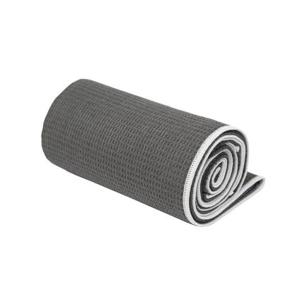 China Dubbelzijdig yoga handdoek aangepast logo rpet microfiber yoga mat met niet-glijdende siliconen Microfiber Yoga handdoek Te koop