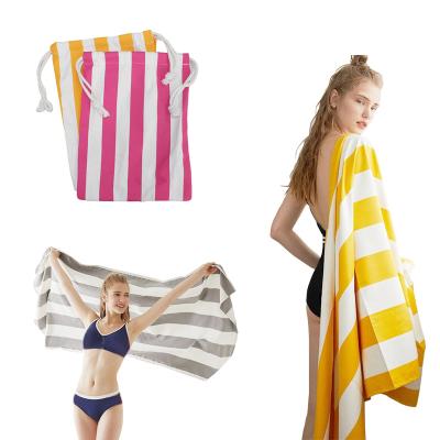 China Printed Extra Large Microfiber Toweling Fabric Outdoor Microfiber Beach Towel for sale