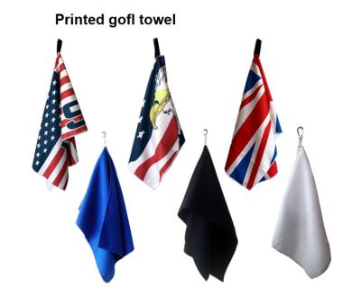 China Personalized Outdoor Sport Golf Ball Towels Microfiber Waffle Golf Towel for sale