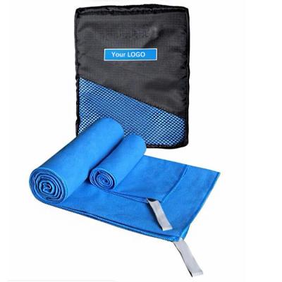 China RPET Eco Friendly Embossed Microfiber Suede Towel Gym Microfiber Sports Towel for sale