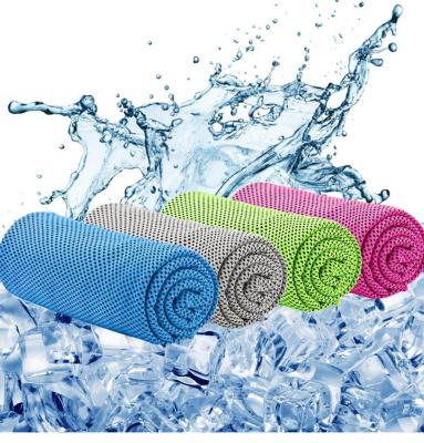 China Super Magic Microfiber Sports Instant Cool Towel Ice Neck Cooling Sport Towel Custom Logo for sale