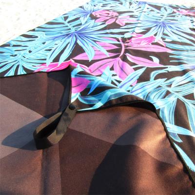 China Wholesale Quick Dry Microfiber Solid Sublimation Sand Less Custom Beach Towel for sale