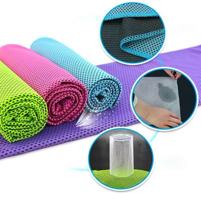 China Gym Sweat Ice Cold Sports Towels And Cooling Towel For Fitness Microfiber Gym Sport Pva Cooling Towel for sale