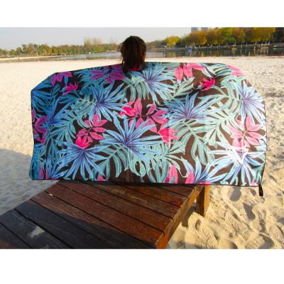 China Wholesale Microfiber Beach Towel Custom Printed Sand Free Beach Towel for sale