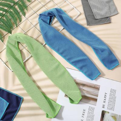 China Outdoor Sports Cooling Towel Quick Dry Breathable Fitness Gym Chilly Neck Instant Microfiber Cooling Towel for sale