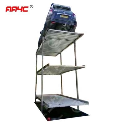 China Car lift in-ground car parking system vertical car parking system AA-UTS20/2 in AA4C hydraulic bottom; AA-UTS25/2 5000*1850*1750mm for sale