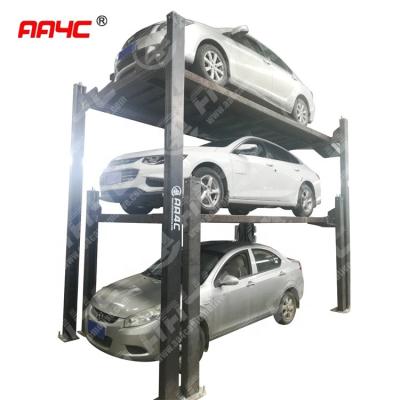 China AA4C 4 Post Stacker Triple Car Lift High Rise Parking 4 Post Car Lift AA-PEP54/3500 2.7T for sale