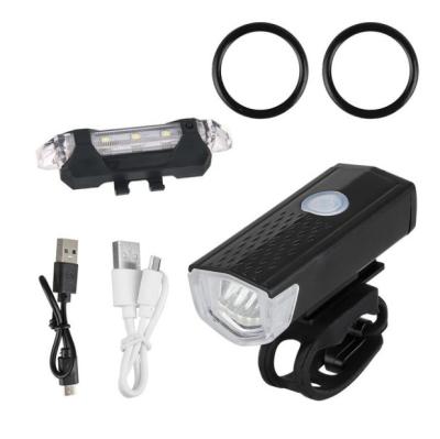 China Easy To Install Front Bicycle Lights USB Mountain Cycling Light T6 LED Road Bike Rechargeable Headlight Flashlight Cycling Equipment for sale