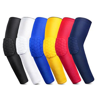 China Lightweight Breathable Anti-Slip Brace Sports Armband Sports Elbow Support Pads Arm Sleeve Foam Basketball Pads for sale