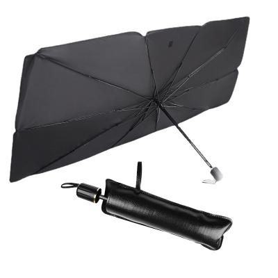 China Single Foldable Sun Protector Car Umbrella Shade Sun Car Windshield Interior Accessories for sale