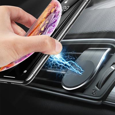 China New Adjustable Mobile Magnetic Car Holder Stand Auto Cell Phone Air Vent Mount for sale