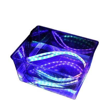 China Car RGB Overflowing DRL Waterproof Turn Signal Lights Rolling LED Light Strip Multicolor Turn Signal Lights for sale