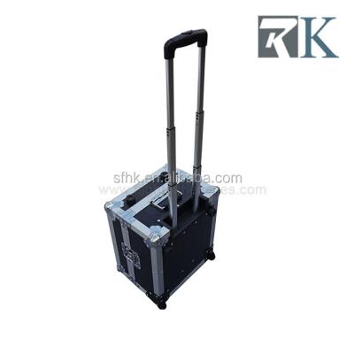 China RK printer wooden case for Shinko S1245 photo with pull-out handle and bulit-in wheels used cases for sale for sale