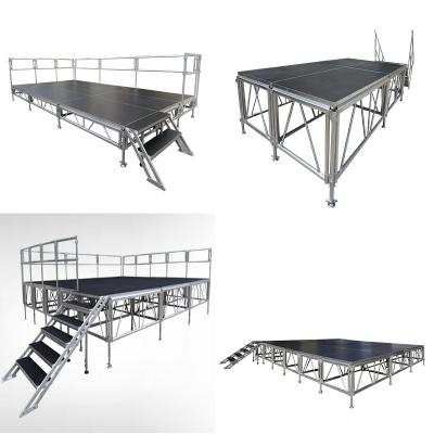 China RK Aluminum Stage Portable DJ Stage Concert Stage For Party Rental Equipment For Sale 1*1m; 1*2m; 4*4ft; 4*8ft; for sale