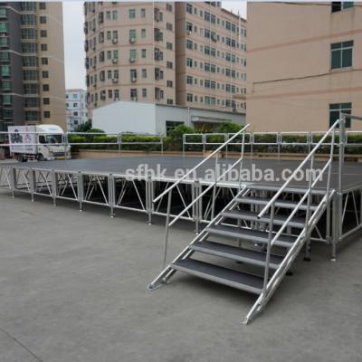 China Portable Durable Adjustable Stage Equipment Aluminum Stage Legs Stage System for sale