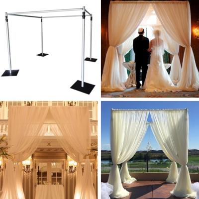 China USA Adjustable Pipe and Drape Backdrop Pipe and Drape Canopy Pipe and Drape for Wedding and Events for sale