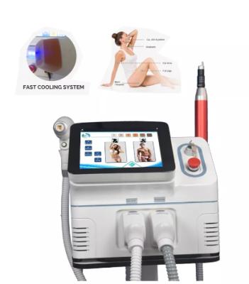 China 2in1 Diode Laser Hair Tattoo Removal Machine 1200w 808 Portable Laser Whitening for sale