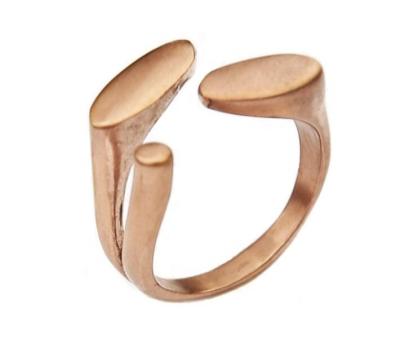 China FASHIONABLE exercise symbol design fashion jewelry stainless steel rose gold rings men and women DM 409 for sale