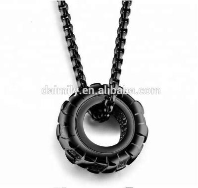 China Biker Jewelry 316 Stainless Steel Tire Wheel Punk DSP Pendant 359 Man for sale