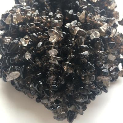 China Natural Smoky Quartz Chips Gemstone Beadsy Pleochroic/Pleochroism for sale