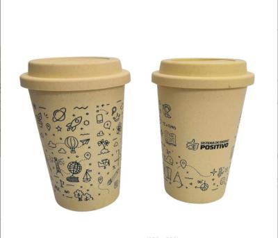 China Casual Custom Eco - Friendly Reusable Biodegradable Bamboo Fiber Coffee Mugs for sale