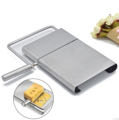 China Sustainable Stainless Steel Kitchen Tool Set Board Chocolate Grater Cheese Cutting Wire Cheese Butter Cutter Slicer for sale