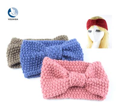 China Good Quality Knitting Cable Knitted Winter Designer Women New Knit Braided Headband 11*21CM for sale