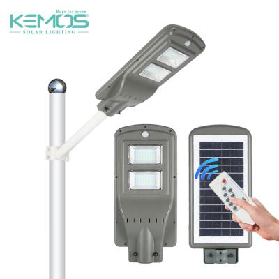 China This Theme Park Hot Sale ABS Rohs All In One Integrated Waterproof Ip65 20w 40w 60w LED Solar Street Light for sale