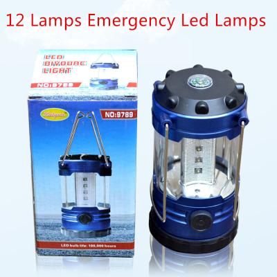 China 12 Lamps 3 pcs AA Dry Batteries Powered Outdoor Camping Bulb/Emergency/Tents/Climbing Lamp for sale