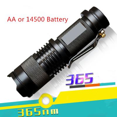 China Imported 365NM UV Lamp Blacklight LED Flashlight/Torch for Money Detecting/Jade/Jewel for sale