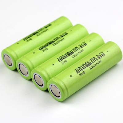 China Factory Price 2200 mAH Capacity Recharging 18650 Lithium Cell Battery for Powerbank for sale