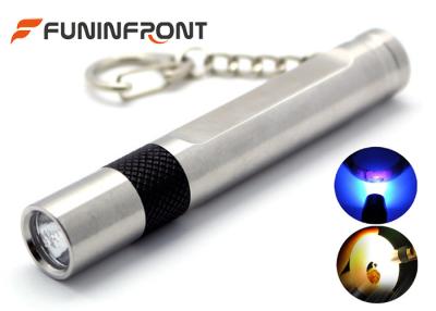 China MINI Stainless Steel Jade Flashlight White Light, 365NM Black Light Gem Torch for sale