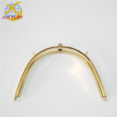 China Factory Price Metal Glolden Glue Metal Clutch Frame 19.7*14.8cm for sale