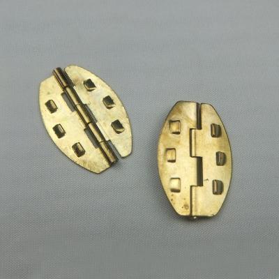 China Metal Style Customized Brass Butterfly Concealed Hinges For Jewelry Box for sale